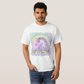 Paarse Eenhoorn  T-shirt (Voorkant volledig)
