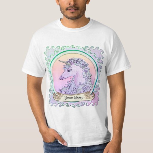 Paarse Eenhoorn  T-shirt (Voorkant)