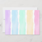 Paarse Eenhoorn Verjaardag Foto Uitnodiging (Achterkant)