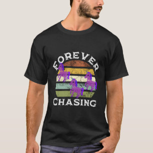 Paarse eenhoorn voor altijd achtervolgen Recruiter T-shirt