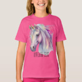 Paarse eenhoorndroom t-shirt (Voorkant)