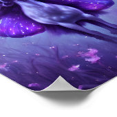 Paarse eenhoornvlinder poster (Hoek)