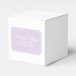 Paarse Eenvoudig Elegant Favor Boxes Bedankdoosjes