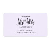 Paarse eenvoudige bruiloft. De heer en mevrouw mod Etiket (Voorkant)