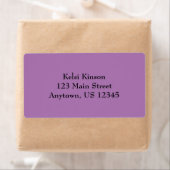 Paarse eenvoudige verzendlabels etiket (Insitu)