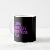 Paarse eetstoornis bewustmakingsweek koffiemok (Voorkant links)