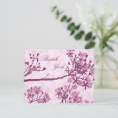 Paarse Eeuwige Gelukzaligheid Dank U Briefkaart (Staand voorkant)