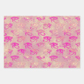 Paarse Egyptische Oog van Horus-pakbladen Inpakpapier Vel (Voorkant)