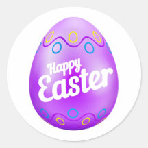 Paarse eieren - paassticker