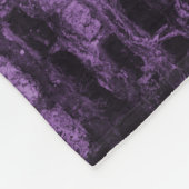 Paarse Eiffel Tower Grunge Fleece Blanket (Hoek)