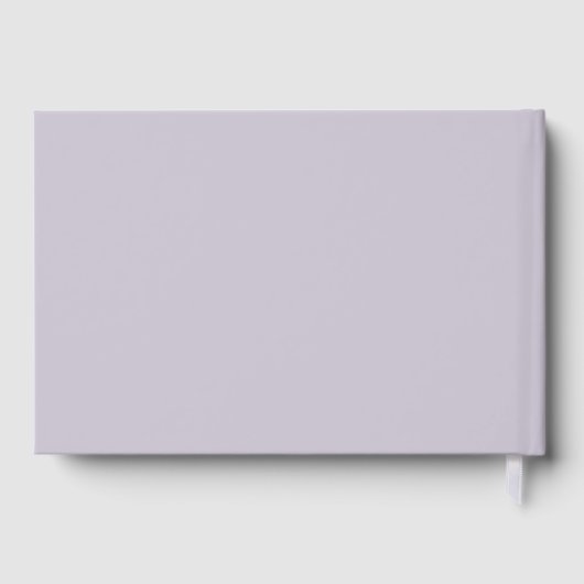 Paarse Eiffel Tower Weddenschap Dag Gastenboek (Achterkant)