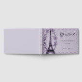 Paarse Eiffel Tower Weddenschap Dag Gastenboek (Volledig)