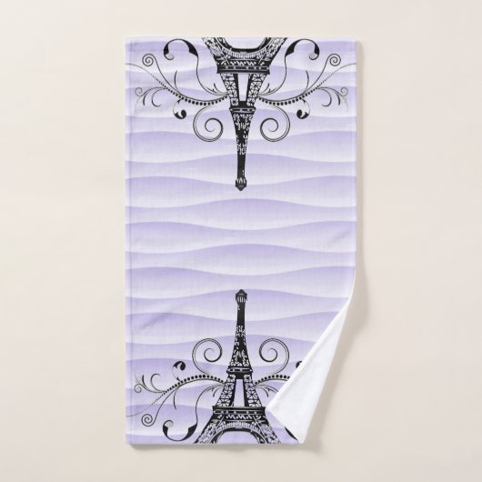 Paarse Eiffelhanddoek Vlaanderen handdoekset Bad Handdoek (Handdoek)