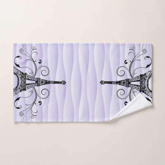 Paarse Eiffelhanddoek Vlaanderen handdoekset Bad Handdoek (Handdoek)