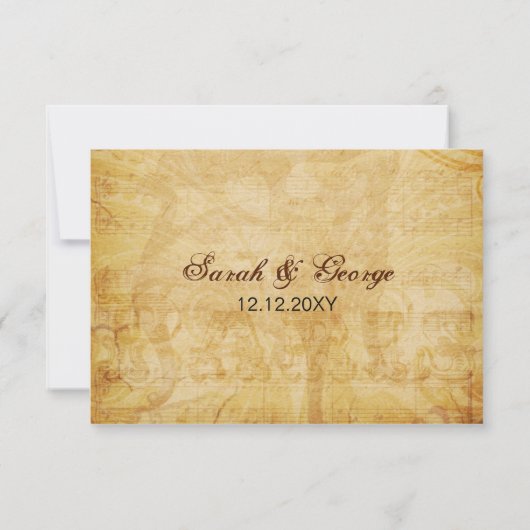 paarse Eiffeltoren Bruiloft RSVP 3.5 x 5 (Achterkant)