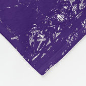 Paarse Eiffeltoren Fleece Deken (Hoek)