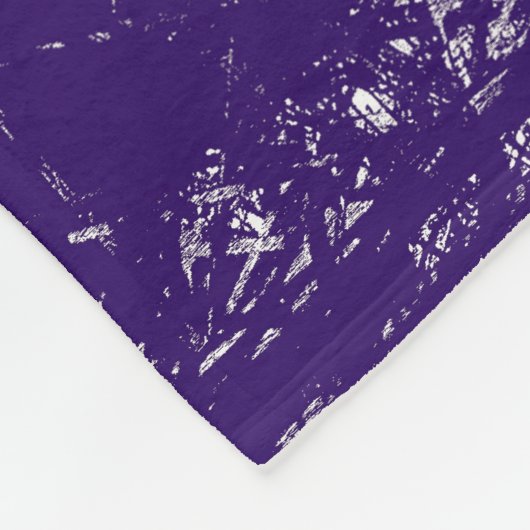 Paarse Eiffeltoren Fleece Deken (Hoek)