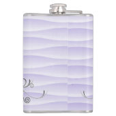 Paarse Eiffeltoren Heupfles (Achterkant)