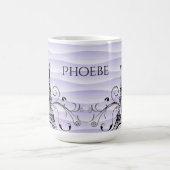 Paarse Eiffeltoren Vlaanderen koffie-Mok Koffiemok (Center)