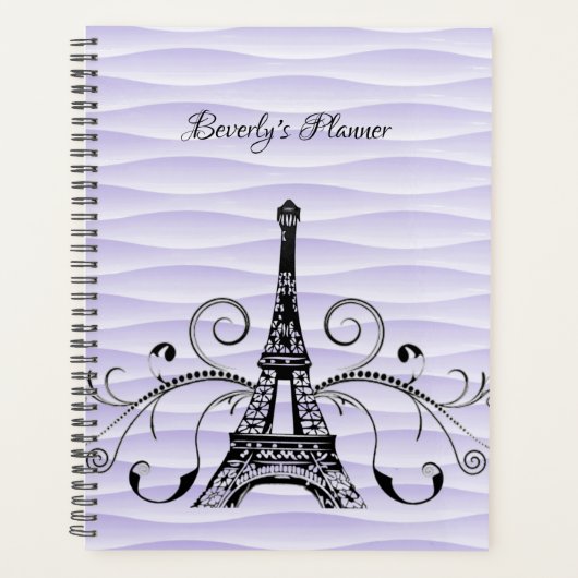 Paarse Eiffeltoren Vlaanderen planner (Voorkant)