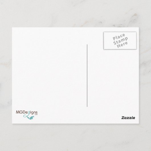 Paarse Eiffeltoren Vlinders Briefkaart (Achterkant)