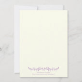 Paarse Eiffeltower voor het huwelijk van Parijs Kaart (Achterkant)