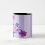 Paarse eigenaar tweekleurige koffiemok (Center)