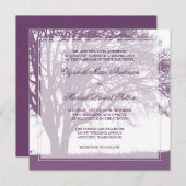 Paarse eikenboom - Dall Weddenschap Kaart (Voorkant / Achterkant)