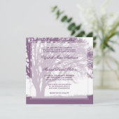 Paarse eikenboom - Dall Weddenschap Kaart (Staand voorkant)