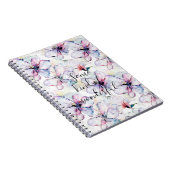 Paarse Eilandbloemen Notitieboek (Rechterzijde)