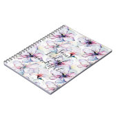 Paarse Eilandbloemen Notitieboek (Linkerzijde)