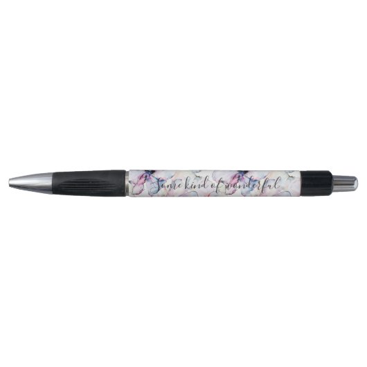 Paarse Eilandbloemen Pen (Voorkant)
