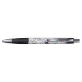 Paarse Eilandbloemen Pen (Achterkant)