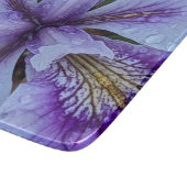 Paarse eindeloze Iris Floral Snijplank (Hoek)