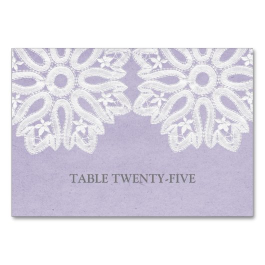 Paarse elasetabel Kaart (Voorkant)