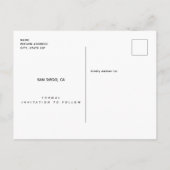 Paarse Elegance Agate Wedding Save the Date Aankondigingskaart (Achterkant)