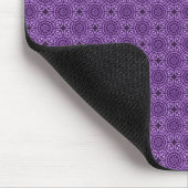 Paarse Elegant Circles Mousepad Muismat (Hoek)