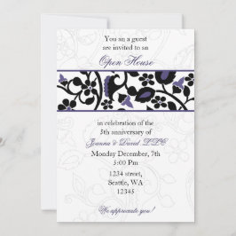 paarse Elegant Corporate Party Invitation Kaart