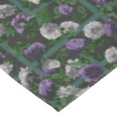 Paarse Elegant Floral Rozen Tafelkleed (Gekanteld)