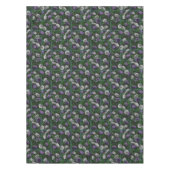 Paarse Elegant Floral Rozen Tafelkleed (Voorkant)