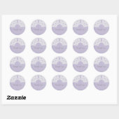 Paarse Elegant Lace Dank jullie Stickers (Vel)