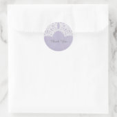Paarse Elegant Lace Dank jullie Stickers (Tas)