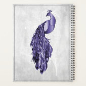 Paarse Elegant Peacock Planner (Achterkant)