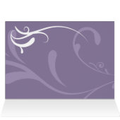 Paarse Elegant Weddenschap Kaarten (Binnen Horizontaal (Boven))