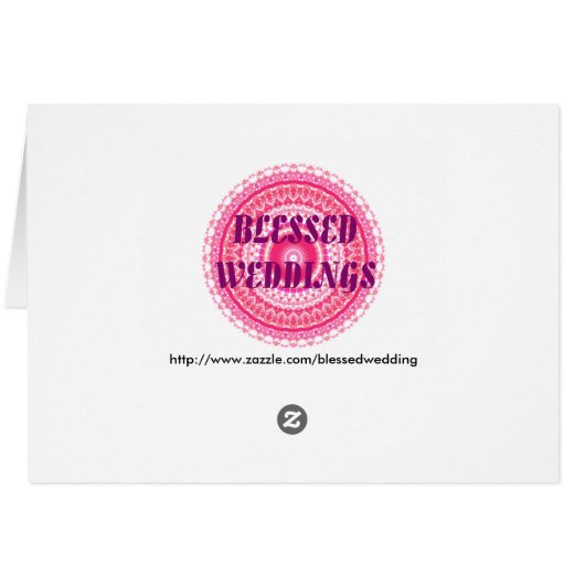 Paarse Elegant Weddenschap Kaarten (Achterkant Horizontaal)