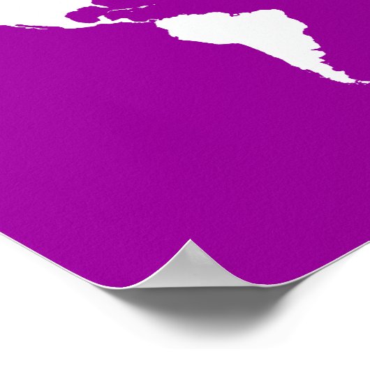 Paarse Elegant World Poster (Hoek)