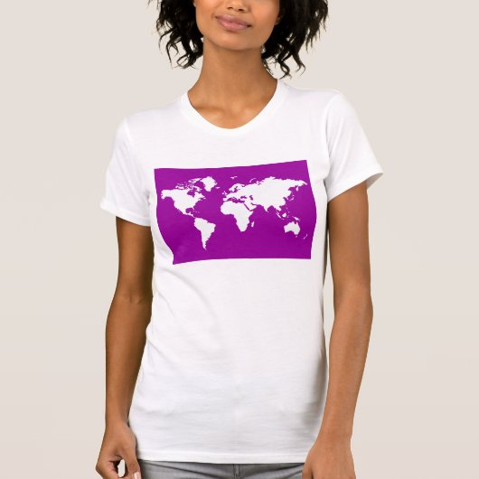 Paarse Elegant World T-shirt (Voorkant)