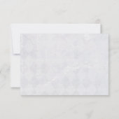 paarse elegante hoek ontwerp RSVP Kaart (Achterkant)