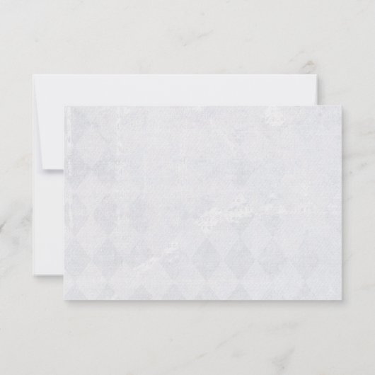 paarse elegante hoek ontwerp RSVP Kaart (Achterkant)