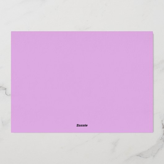 Paarse Elegante Kerst Party Zakelijke Vakantie Folie Uitnodiging (Achterkant)